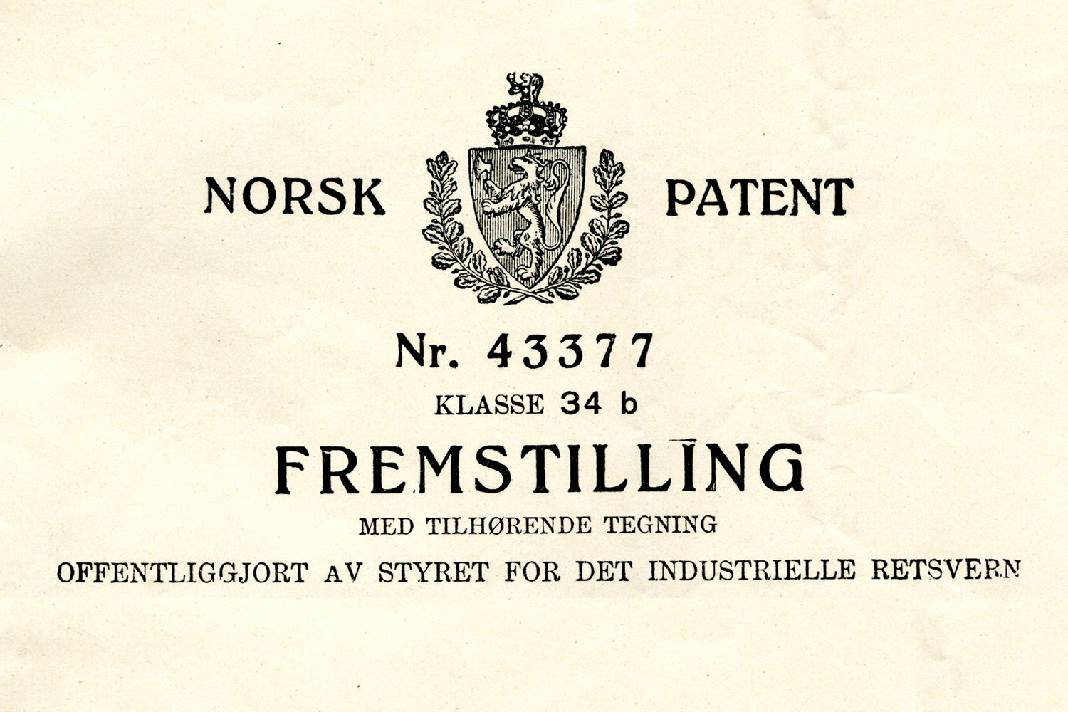 Patent Bjørklund ostehøvel | Bjørklund1925